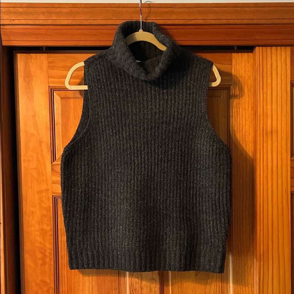 Women's Charcoal Turtleneck Sweater